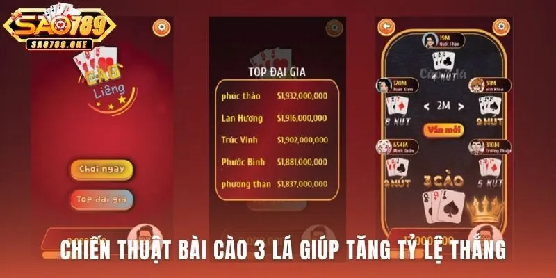 Chiến thuật Bài Cào 3 Lá vượt qua may rủi bằng tư duy